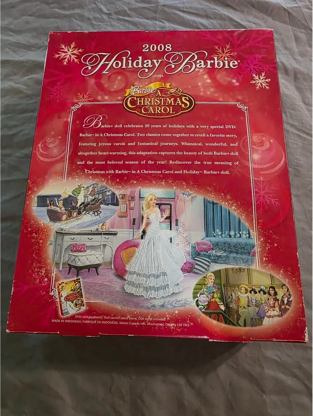 2008 Holiday Barbie Collector Doll - Barbie A Christmas Carol Edition